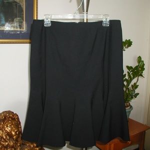 Alfani Black A Line Flared Skirt Size 10 NEW